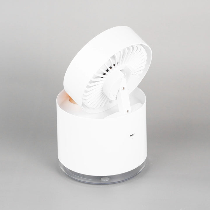 Foldable Fan Humidifier displayed on a white table